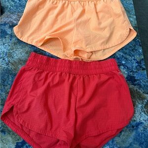 DSG Women's Athletic Shorts in Red and Orange